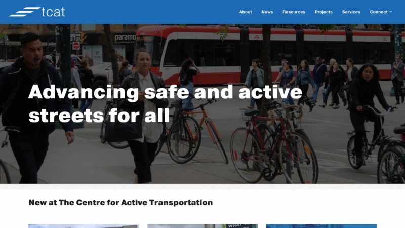 The Centre for Active Transportation website screen capture