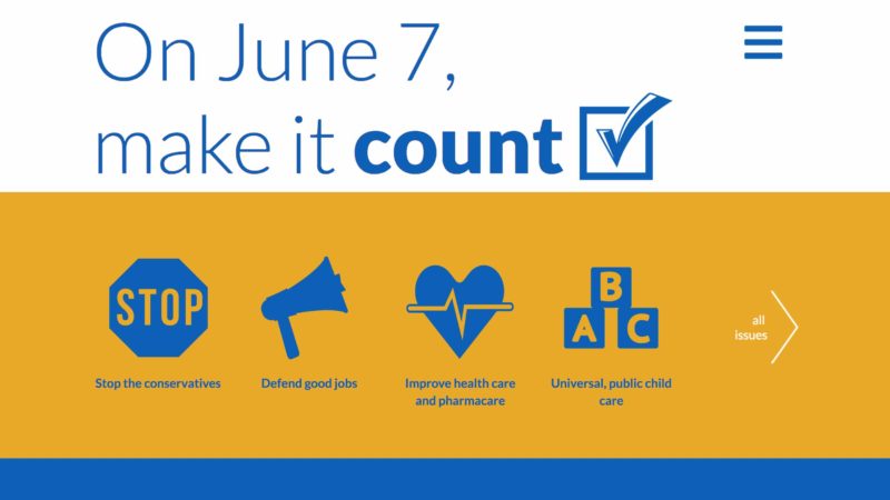 Make it Count Campaign website screen capture